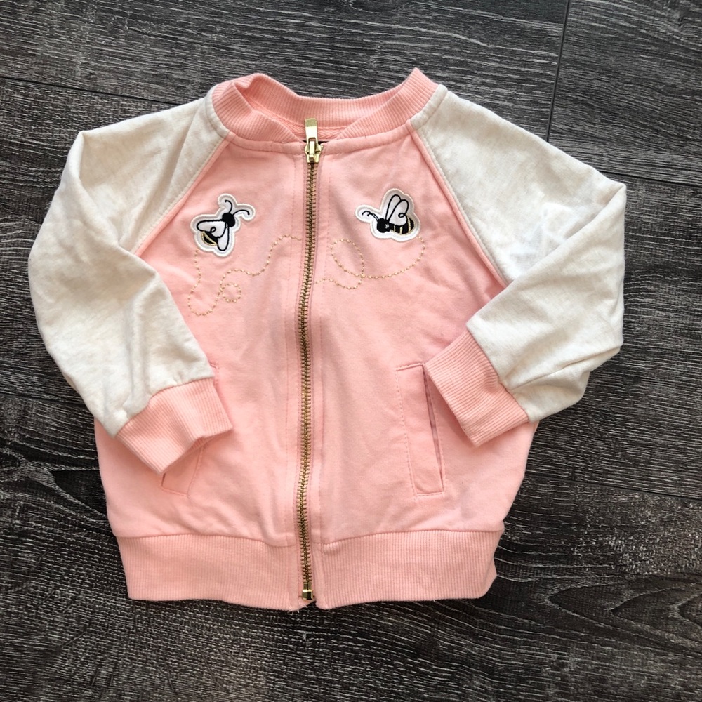 BumbleBee varsity style cotton zip jacket